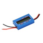 Voltmeter, wattmeter, ammeter, multifunctional, digital multimeter, 4 - 60 V, 100 A, blue color